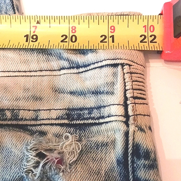 ROCKSTAR Acid Wash Distressed Men's Blue Jeans Size 42 - Picture 11 of 15